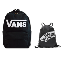 Vans New Skool 18 l Backpack black VN000628BLK1 + Vans Benched Bag