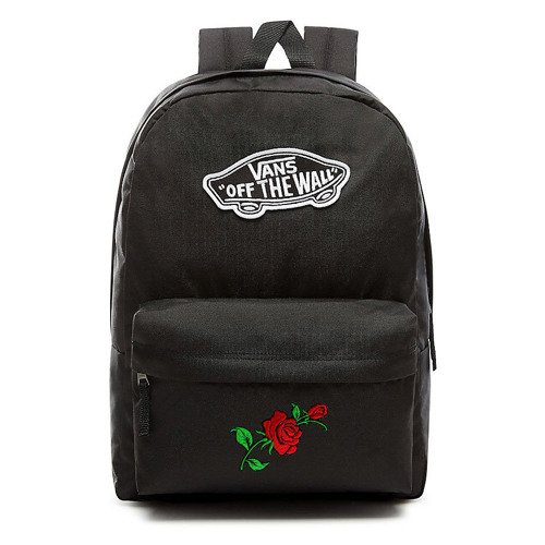 Plecak VANS Realm Backpack szkolny Custom Roses - VN0A3UI6BLK 