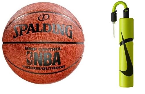 Spalding NBA Grip Control Batoh Indoor/Outdoor + Nike Essential Dual Action Ball Pump 