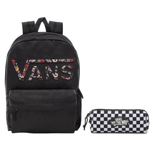 VANS Realm Sac à dos - VN0A3UI8YGL 004 + Pencil Pouch + Benched Bag