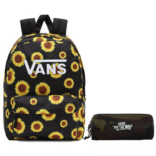 Vans Girls Realm Backpack maize Sac à dos - VN0A4ULTMAZ1 + Pencil Pouch