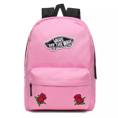 Vans Realm Fuchsia Pink Sac à dos Custom Roses - VN0A3UI6UNU