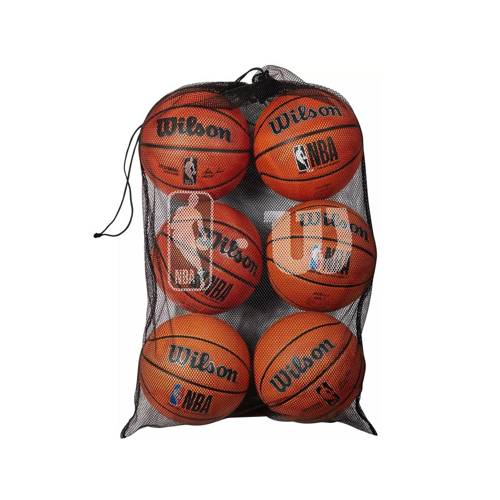Wilson NBA 6 Ball Mesh Carry Basketball Ball Bag - WTBA70030