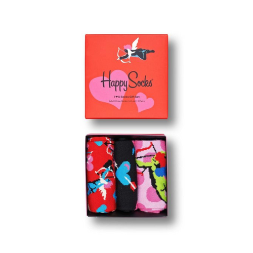 Happy Socks 3-pak I Love You Chaussettes - XLOV08-4400