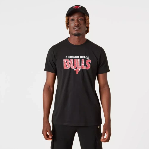 New Era T-shirt Noir Chicago Bulls NBA - 13083891 