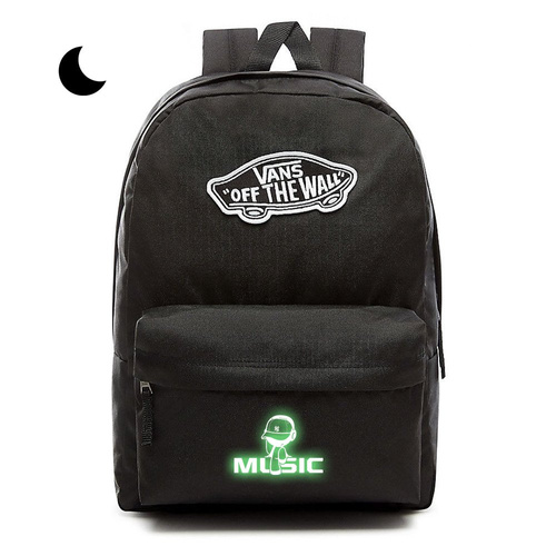 Plecak VANS Realm Backpack szkolny - VN0A3UI6BLK  - Custom Lumi - Music