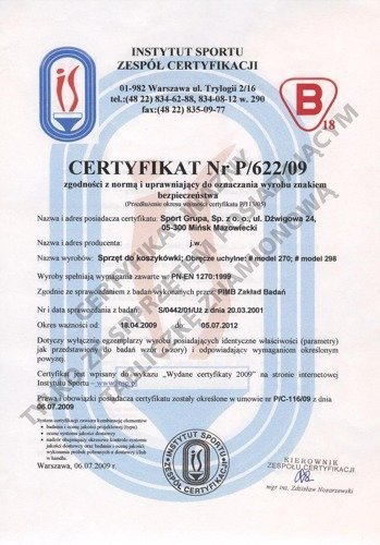 Sure Shot 270 Anneau de basket-ball