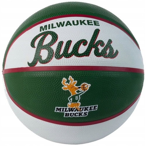 Wilson NBA Retro Milwaukee Bucks Mini Basketball Size 3 - WTB3200XBMIL