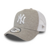 New Era 9FORTY NY New York Yankees Jersey Essential Grey A-Frame Trucker Cap - 12381106