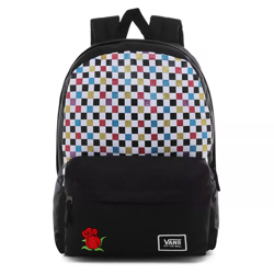 Vans Glitter Check Realm Sac à dos - VN0A48HGUX9 Custom Rose