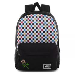 Vans Glitter Check Realm Sac à dos - VN0A48HGUX9 Custom Rose