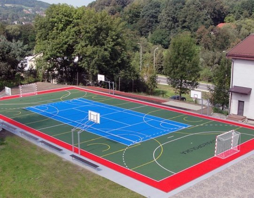 Sure Shot VersaCourt Plancher de terrain de basket d'arrière-cour