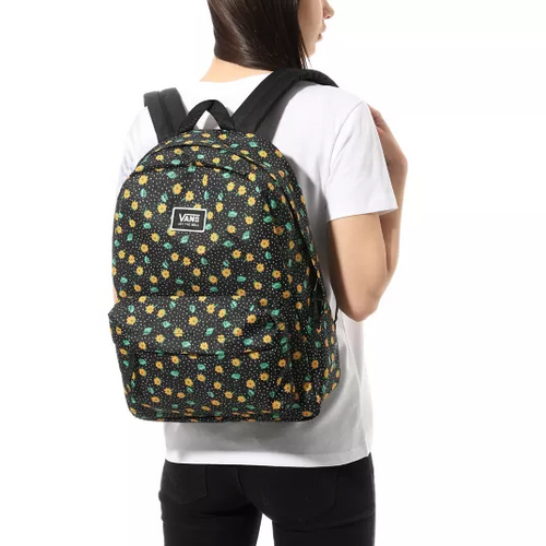  Vans Realm Classic Polka Ditsy Backpack Custom Gold Rose - VN0A3UI7VCY