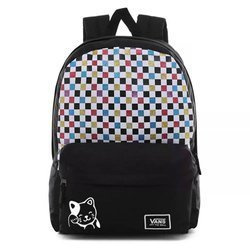 Vans Glitter Check Realm Sac à dos - VN0A48HGUX9 - Custom Cat