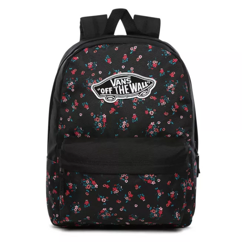 Vans Realm Beauty Floral Black Backpack - VN0A3UI6ZX3 + Pencil Pouch