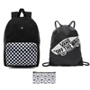 VANS New Skool Checkerboard Batoh + Pancil Pouch + Benched Bag