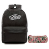 Plecak VANS Realm Backpack szkolny - VN0A3UI6BLK + Pencil Pouch