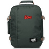 CabinZero Classic 2w1 28L Backpack black + Custom Love