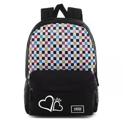 Vans Glitter Check Realm Sac à dos - VN0A48HGUX9 - Custom Love