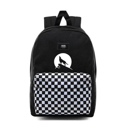 VANS New Skool Checkerboard Sac à dos Custom Wolf - VN0002TL2OB