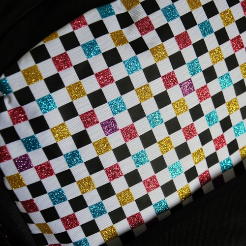 Vans Glitter Check Realm Sac à dos - VN0A48HGUX9 - Custom Cool Smile