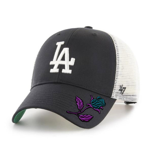 47 Brand MLB LA Dodgers Branson Trucker Custom Rose - B-BRANS12CTP-BKC