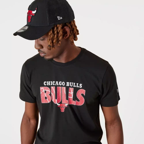 New Era T-shirt Noir Chicago Bulls NBA - 13083891 