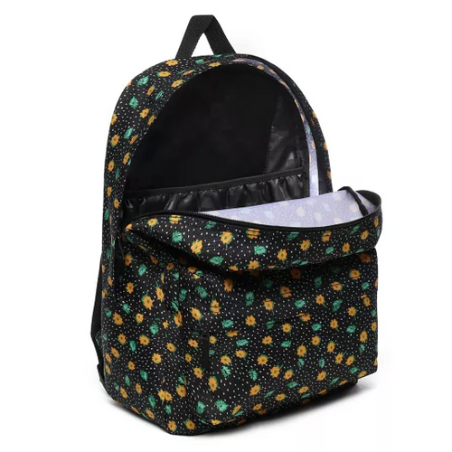  Vans Realm Classic Polka Ditsy Backpack Custom Gold Rose - VN0A3UI7VCY