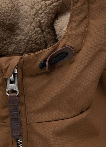 Pit Bull West Coast Elkwood 3 Sherpa Hooded Brown Veste - 529112850